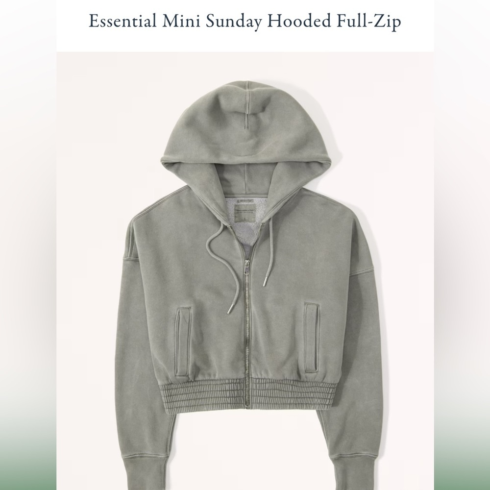 Abercrombie - Essential Mini Sunday Hooded Full-Zip Sweatshit